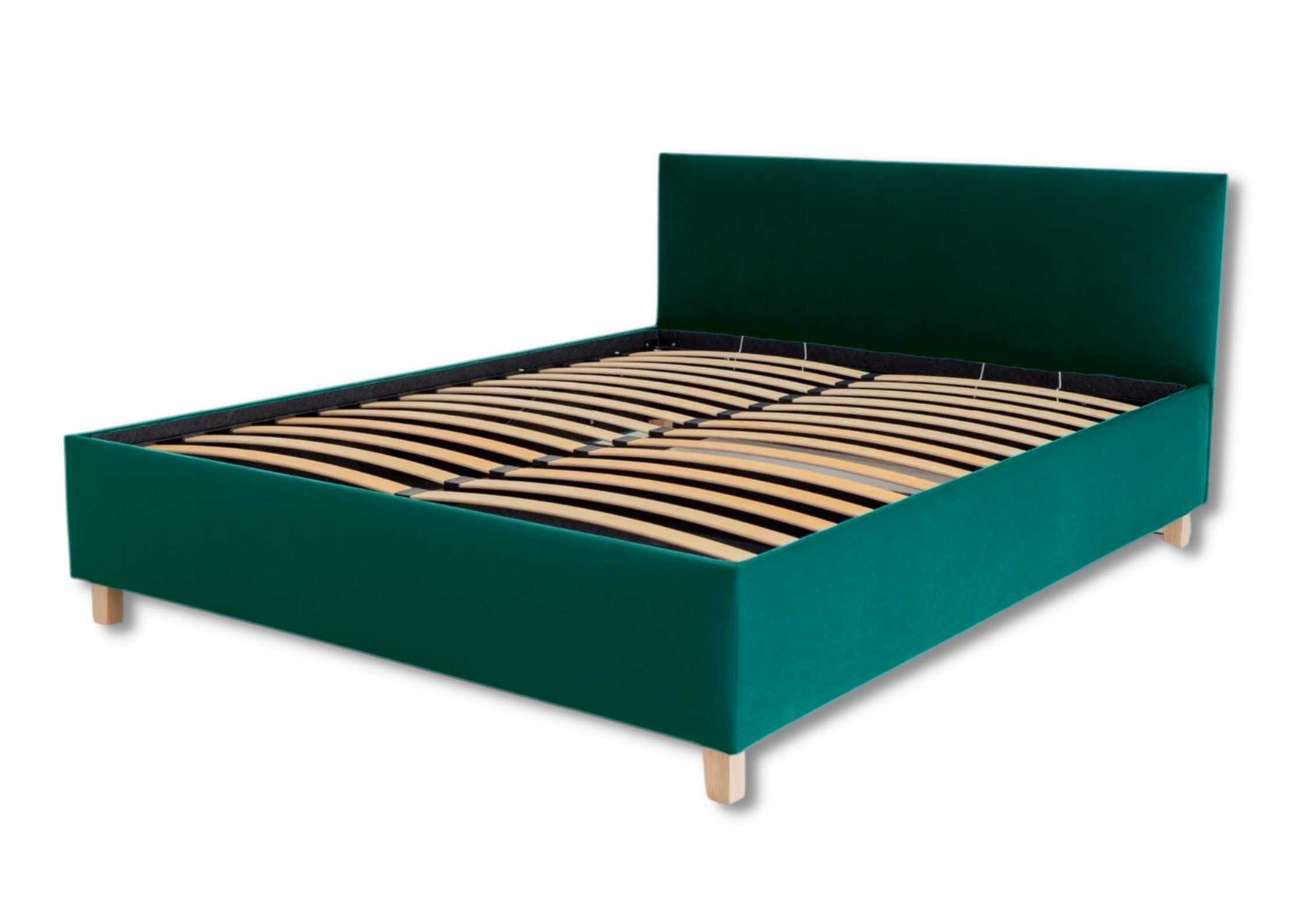 Zielone łóżko 160x200cm